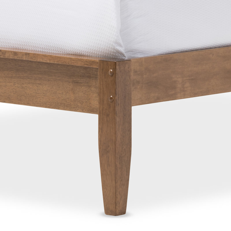 Solid Wood Slat Bed, King