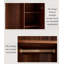 Armoire fonctionnelle à deux tiroirs en bois