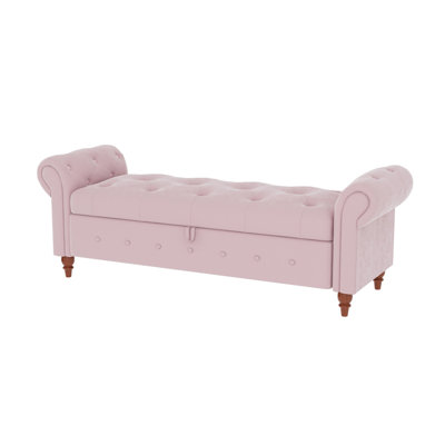 Javelyn Velvet Upholstered Storage Bench