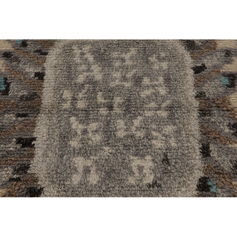 Vintage One-of-a-Kind 3'8X4'11 Hand Knotted Area Rug