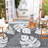 Outdoor Rug Large Plastic Straw Rug, Waterproof Woven Patio Rug, UV-Resistant Reversible Mat, Tropical Leaf Outside Carpet for Backyard, RV-1458423827-1470910812