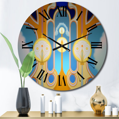 Horloge murale en métal