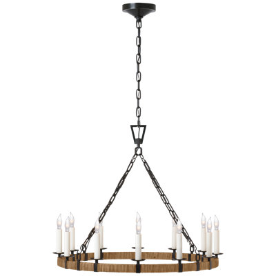 Darlana 12 - Light Wagon Wheel Chandelier