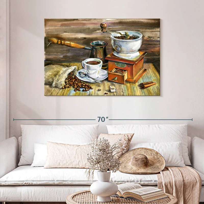 Café moulu Yarlin, H 30 po x l 45 po