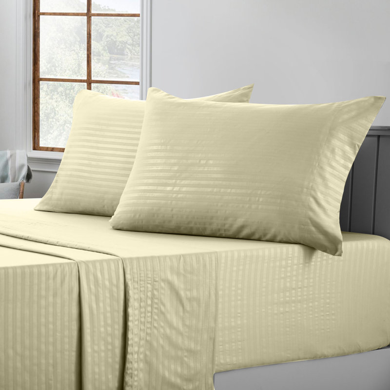 Lux Decor Collection Brushed Microfiber Sheet Set with Fitted Flat Sheets & Pillowcase, Queen Sheet Set with 2 Pillowcases