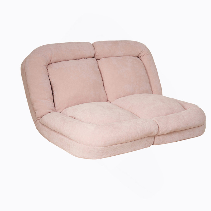 Canapé-lit double convertible pliable, rose, Rose