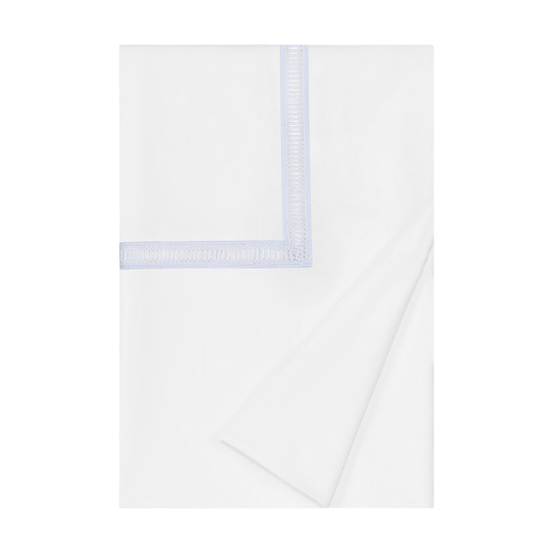 Doric Duvet Cover, Full / Double Duvet Cover, White/Blue