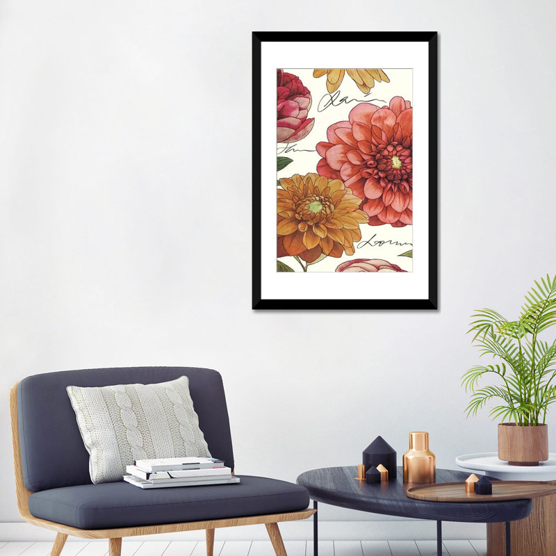 « tropical brillante ii », impression sur toile, H 24 po x l 16 po x P 1 po, Papier beaux-arts encadré noir, Blanc