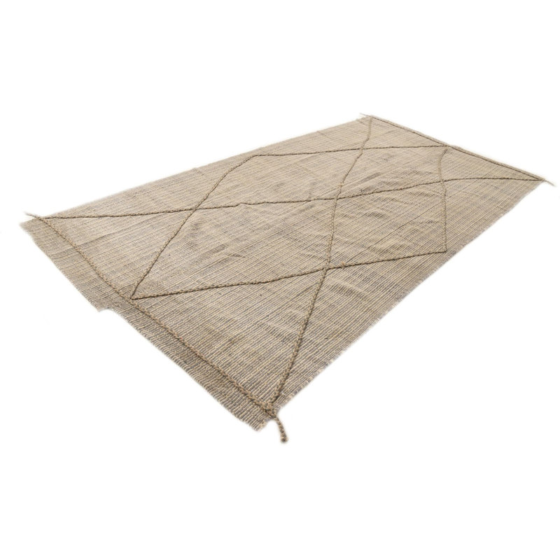 Tapis de couloir gris ivoire Ottilie