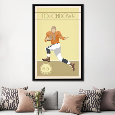 «Touchdown» par 5by5collectif, reproduction sur toile tendue