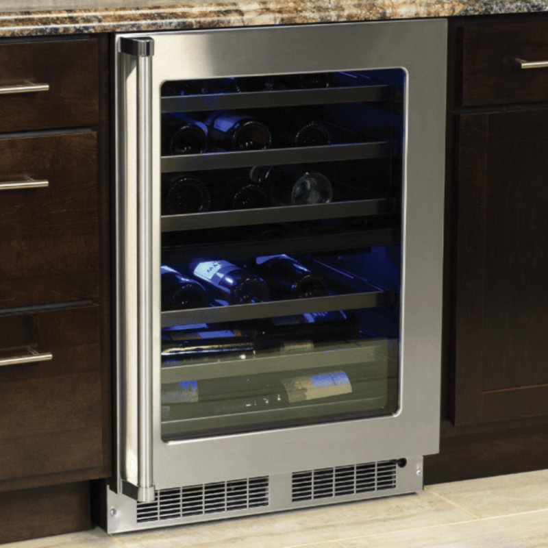 Marvel Appliances Dual Zone 23.88'' Built-In 40 Bottle Built-In with Reversible Door