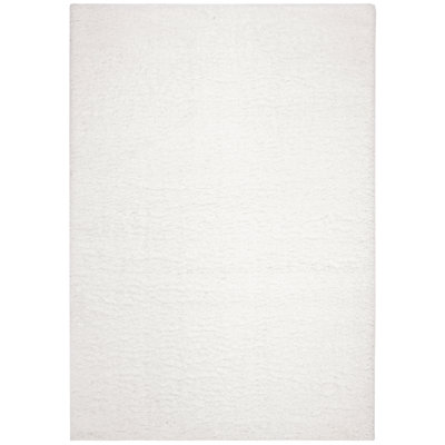 Jiang Shag White Area Rug