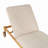 Outdoor Chaise Lounge With Wheels, Acacia Wood Frame(Set Of 2)
