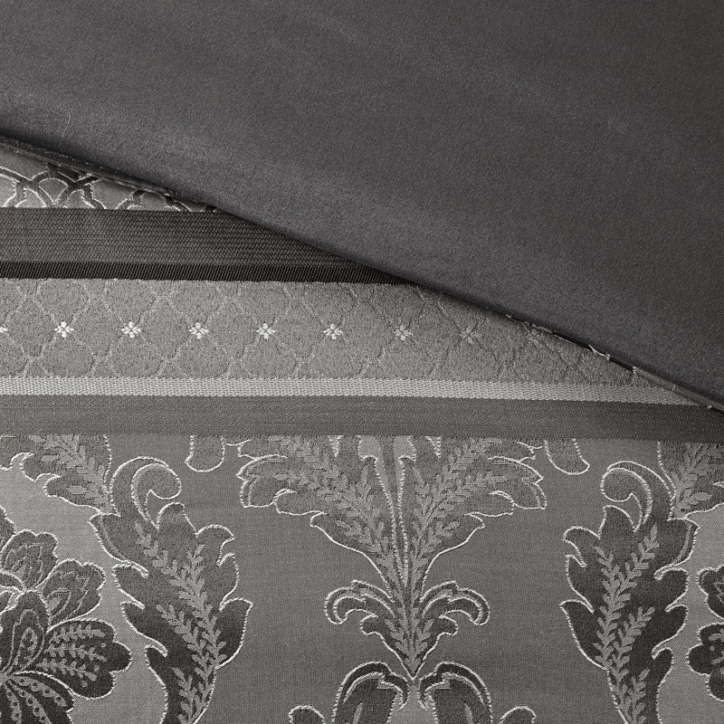 7 Piece Comforter Luxury - Grey King Bedding