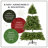 Carolina Pine Slim Tree with Clear Lights-1998159584