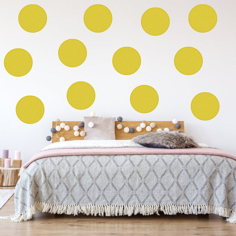 Dimas Abstract Non-Wall Damaging Wall Decal, Gold