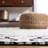 Marbella Hand Woven Wool/Cotton Geometric Rug in Ivory/Black-2047030992