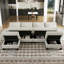 Canapé modulaire en forme de U en chenille Anjana Penveloppa avec sièges de rangement et 2 repose-pieds de rangement mobiles pour le salon d'un appartement-358901340
