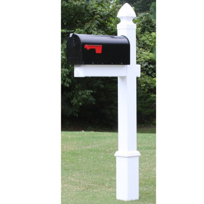 Metal Post Mounted Mailbox
