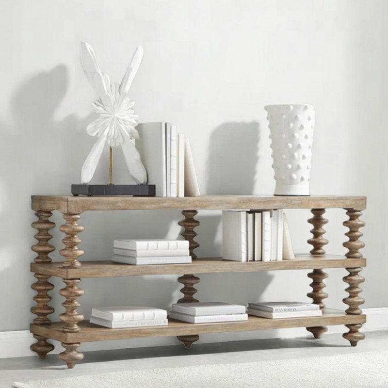 Console American Country Style, H 29,9 po x l 66,9 po x P 17,7 po