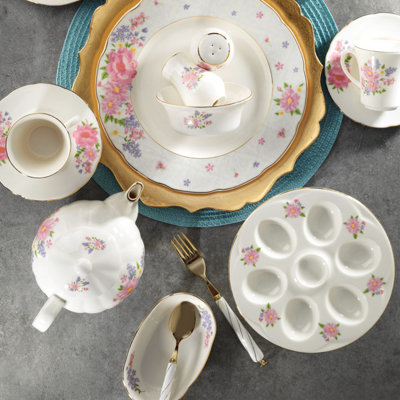 Piece Porcelain China Dinnerware Set - Service for 6