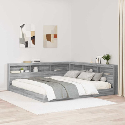  Storage Headboard With Shelf 90 Cm Engineered Wood