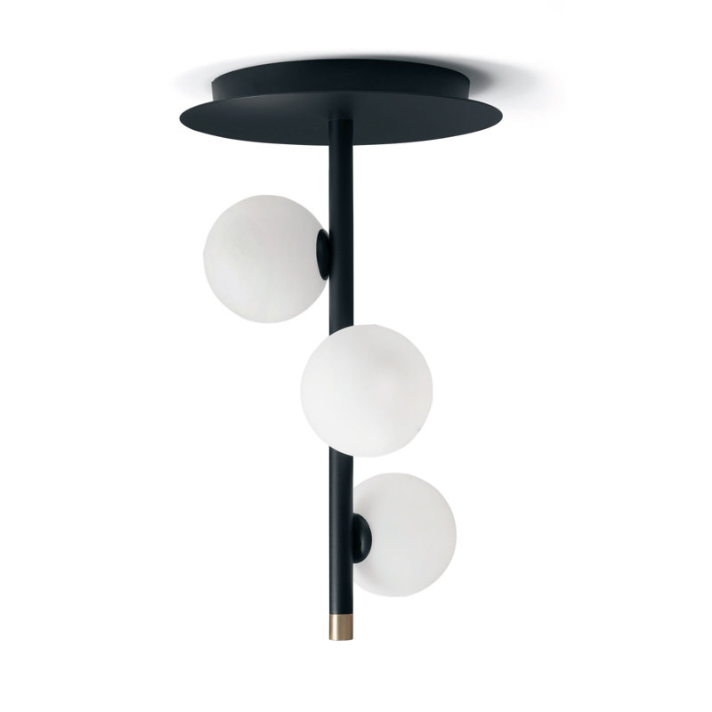 Pineda Glass Semi Flush Mount