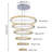 6 -Ring Light LED Tiered Chandelier