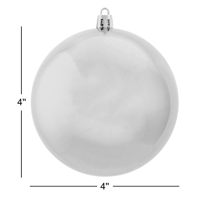 Boule de Noël brillante incassable, Rouge