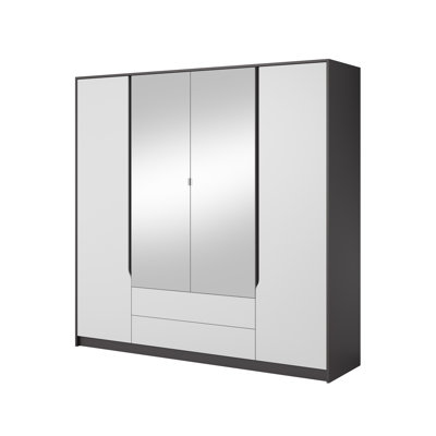 Asherah 4 Door Manufactured Wood Wardrobe