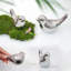 Statues d'oiseaux argentés décorations de style moderne pour décor de table argenté, salon, chambre à coucher, bureau