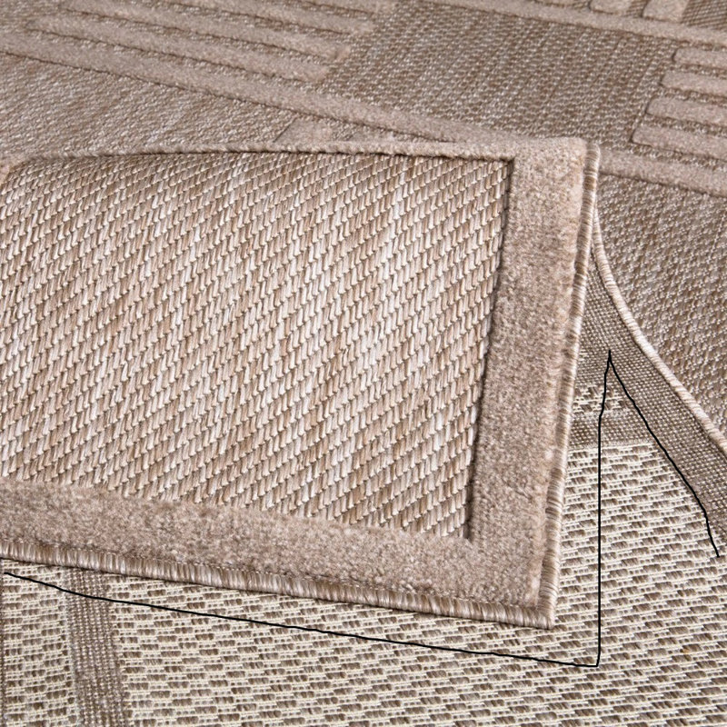 Geometric Area Rug, Rectangle 200 x 290 cm
