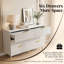 Contemporary 6 Drawer Dresser - Fluted Sideboard With Gold Accents, Spacious Storage Cabinet For Bedroom Living Room-966735425