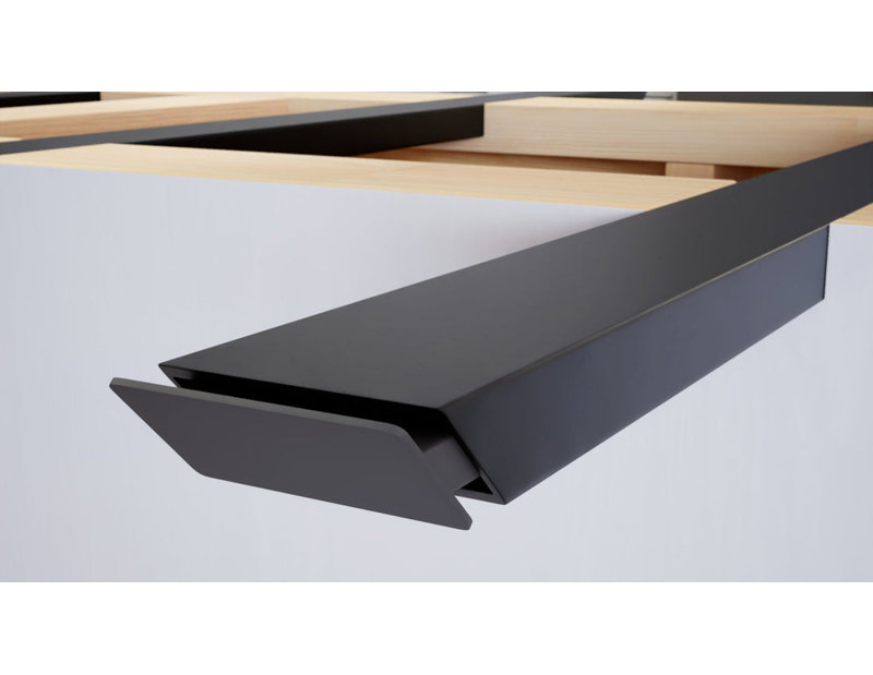 68in. x 2.5in. x 1in. – The Original Double Sided Island Support Bracket – Industrial, 1" H x 2.5" W x 68" D