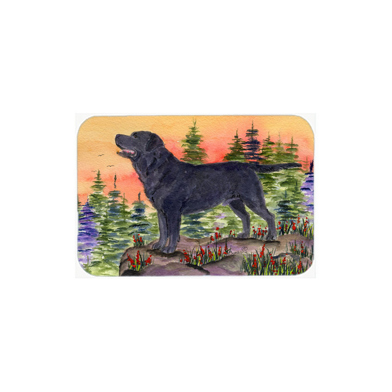Planche à découper en verre pour labrador caroline trésors