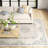 Saber Oriental Hand Woven Wool Area Rug in Gray/Blue-108800331
