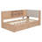 L-shaped Daybed Corner Bed Under-bed Drawers with Storage Bookcase-1024701283-1024701282