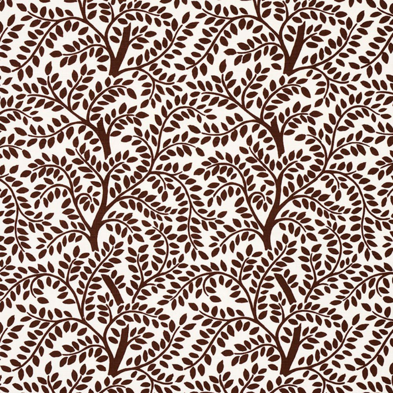 Temple Garden Ii Fabric, Brown