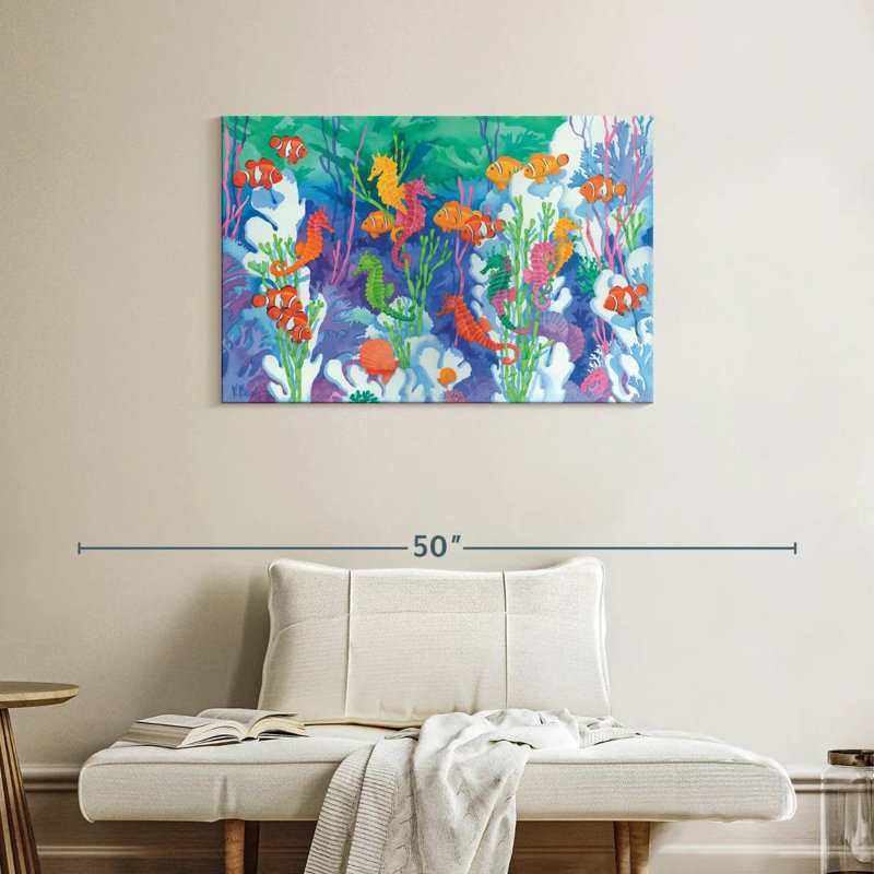 Brampt Seahorse Lagoon, 24" H x 36" W