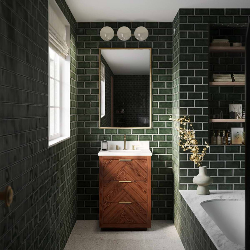 Marilyn 24" Freestanding Standard Single Bathroom Vanity with Top