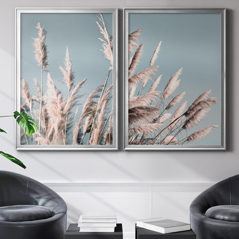 Danita Delimont - ensemble de 2 reproductions de photos, H 22,5 po x l 61 po x P 1,5 po, Toile encadrée argentée