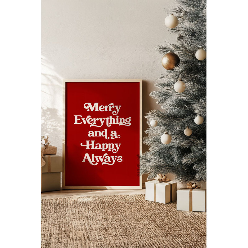 «Festive Christmas», peinture encadrée décorative de 13,0 po x 19,0 po | Cadre 100% bois massif (épaisseur: 0,8 pouce), œuvre d'art 100% MDF | Impression numérique pour des couleurs vives, décoration murale parfaite pour la maison et le bureau