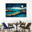 «Moonlit Blue Forest» sur toile-1097695155