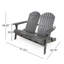 Causeuse Malibu Adirondack