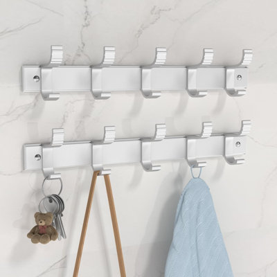 Graddy Metal Wall 10 - Hook Wall Mounted Coat Rack