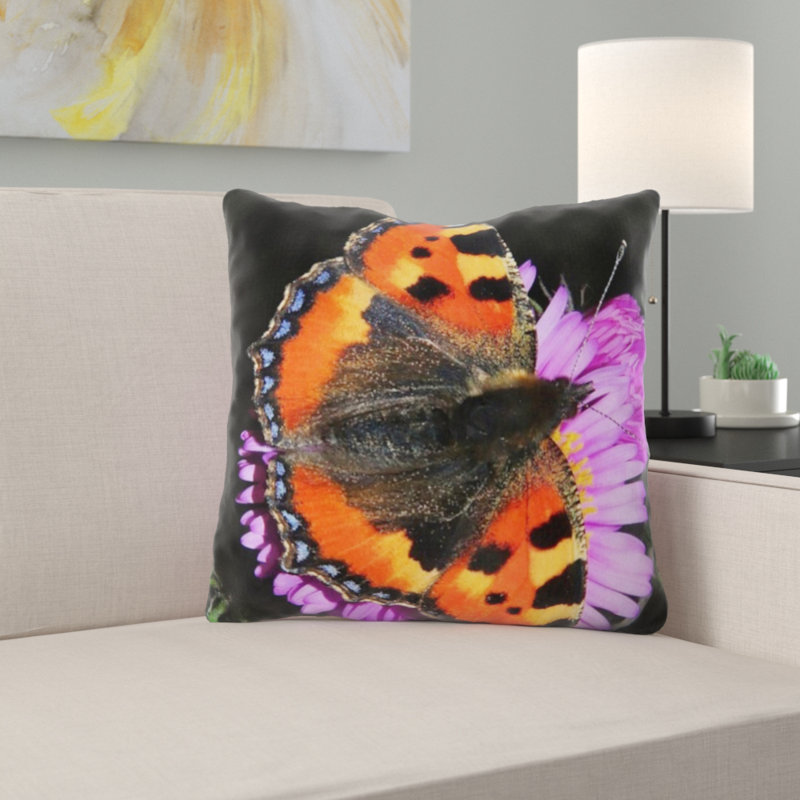 Coussin décoratif papillon