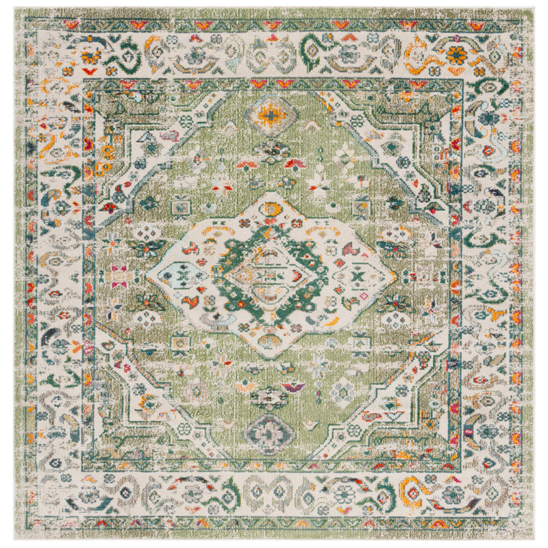 Madison Performance Oriental Rug, Square 6'7"