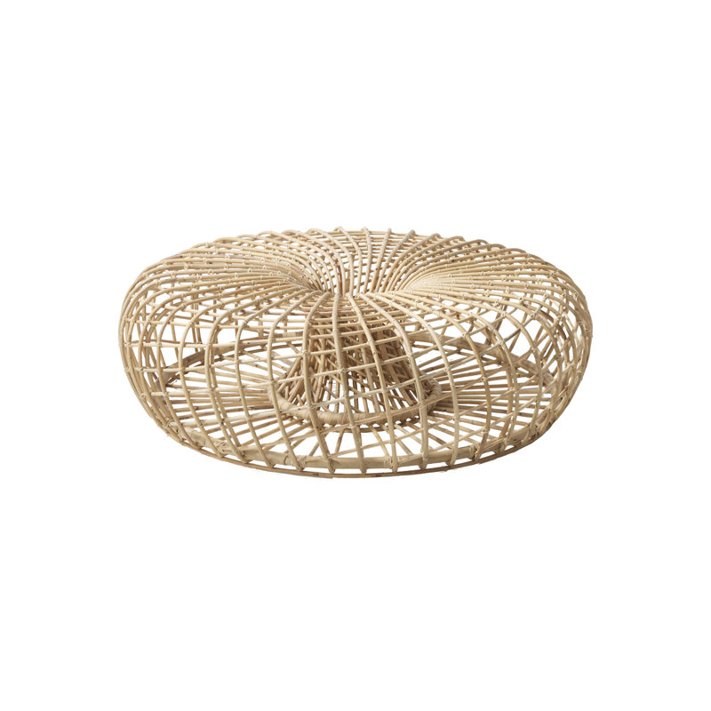 Nest 51.2" Wide Round Pouf Ottoman