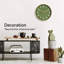 Horloge murale 14 po Horloge murale silencieuse verte à piles - Horloge analogique moderne sans tic-tac décorative pour le salon, la chambre, le bureau, la cuisine-48990833