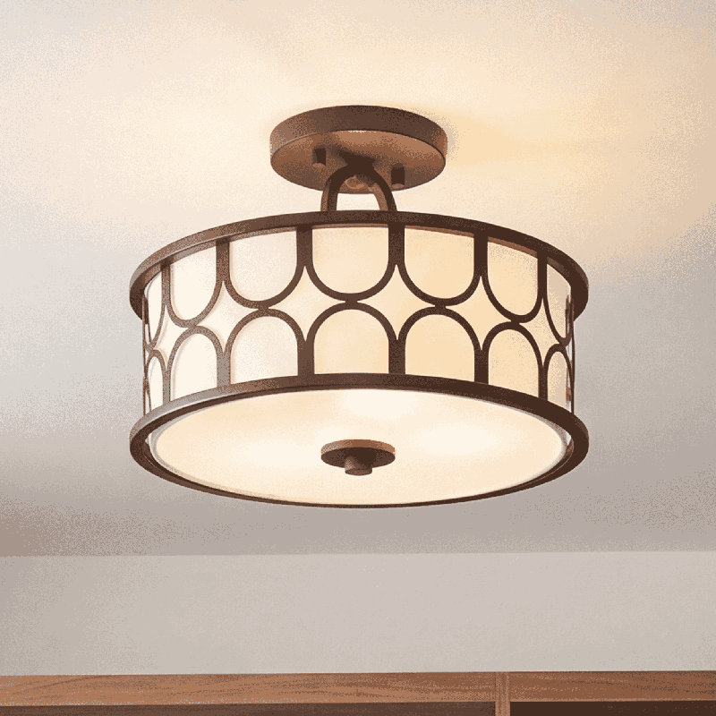 Bayberry 2-Light Ceiling Light in Oil Rubbed Bronze, Oil Rubbed Bronze, Oil Rubbed Bronze